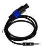 HQRP 6ft Speakon to 1/4-inch (6.35mm) TS Cable Compatible with
