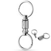 TISUR Titanium Quick Release Keychain, Retractable Key Chain Detachable Keychain