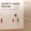 Smart Remote Control Night Light Socket,2AC+3USB Fast Charging,Wall Outlet Night