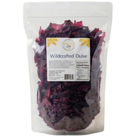 Natural Zing Whole Dulse Leaf | (Raw, Wildcrafted) | 8 oz | Iodine | Minerals | Sea Vegetable | Soft & Chewy | Cleaned Thoroughly | No Debree | Origin Bay of Fundy Canada |