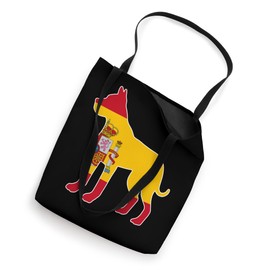 Boxer Silhouette Flag of Spain Tote Bag