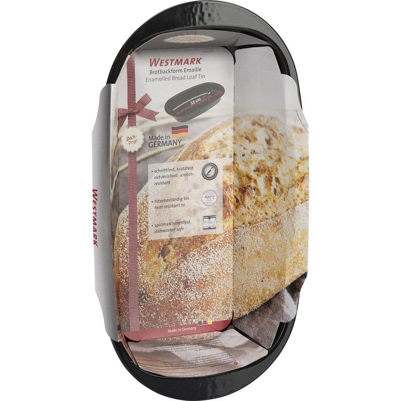 Westmark bread pan, enamel, 37 x 20 x 7 cm