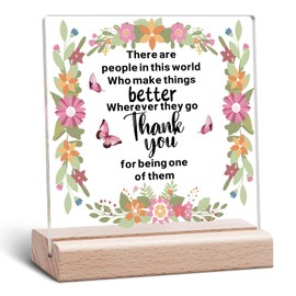 Leaving Gifts for Colleagues Thank You Acrylic Plaque Appreciation Keepsake for Employee Coworkers Friend Colleague Leaving Gifts Clear Desk Decor Retirement New Job Acrylic Plaque With Wooden Stand