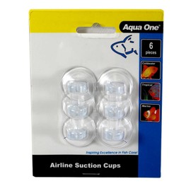 Aquarium Air Line Suction Cups 6 Pack 19104 Fish Tank Aqua One