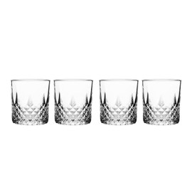 Godinger Double Old Fashioned Beverage Glass Cup Kronos Set of 4