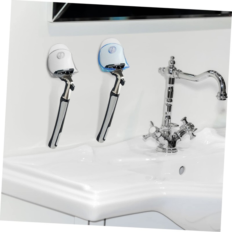 Baluue 6pcs Suction Cup Razor Holder Bathroom Hooks Shower Hooks