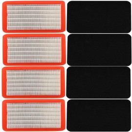 4PCS 512652001 Air Filter Fits for Red Max EBZ8500 8500 EB7000 EBZ7500 EB8000 EBZ7001 EBZ7100 T401282310 for Husqvarna 544271501 544271601 Backpack Blower Leaf Blower Parts with Pre Filter 512654101