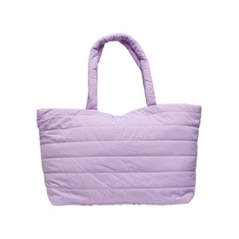 Urban Classics Unisex Shoulder Bag, Padded Tote Bag, Large Tote Bag, Unisex Shopper Bag, fliederfarben