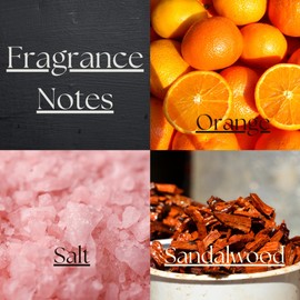 PEANÄK Reed Diffuser Set - Sandalwood Orange Scented Oil - 6.7oz/200ml with Real Preserved Flowers & 6 Reed Sticks - Oil Based scents for Home & Office diffuser bathroom Shelf Decor - gift for holiday