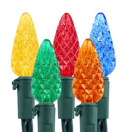 Brizled Christmas Lights Multicolor, 33ft Mini 100 LED Christmas String Lights, 120V UL Certified Xmas Tree Lights Connectable Colored Xmas Light Indoor Outdoor for Tree Patio Party Roof Holiday Decor