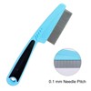 JIANYI Flea Comb with Rubber Handle, Flea and Tick Comb