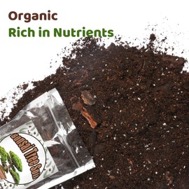 Doter Bonsai Soil Mix 2qt Ready to Use, Organic Bonsai Tree Soil Fits for Small Bonsai Pot, Suitable for Bonsai Seedling, Repotting, or Bonsai Starter Kit, black