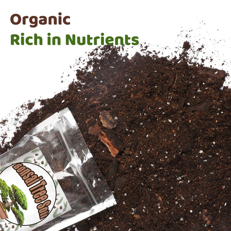 Doter Bonsai Soil Mix 2qt Ready to Use, Organic Bonsai