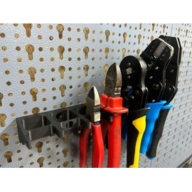 Pliers Wall Mount for 7 Pliers for Küpper Perforated Wall and Euro Holes 45 mm Euro Perforated Wall and Güde and ADB Perforated Wall Accessories System Holder (Large 28 mm)