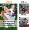 Dog Muzzle Soft Mesh Muzzle - Adjustable Breathable Dog Muzzle,