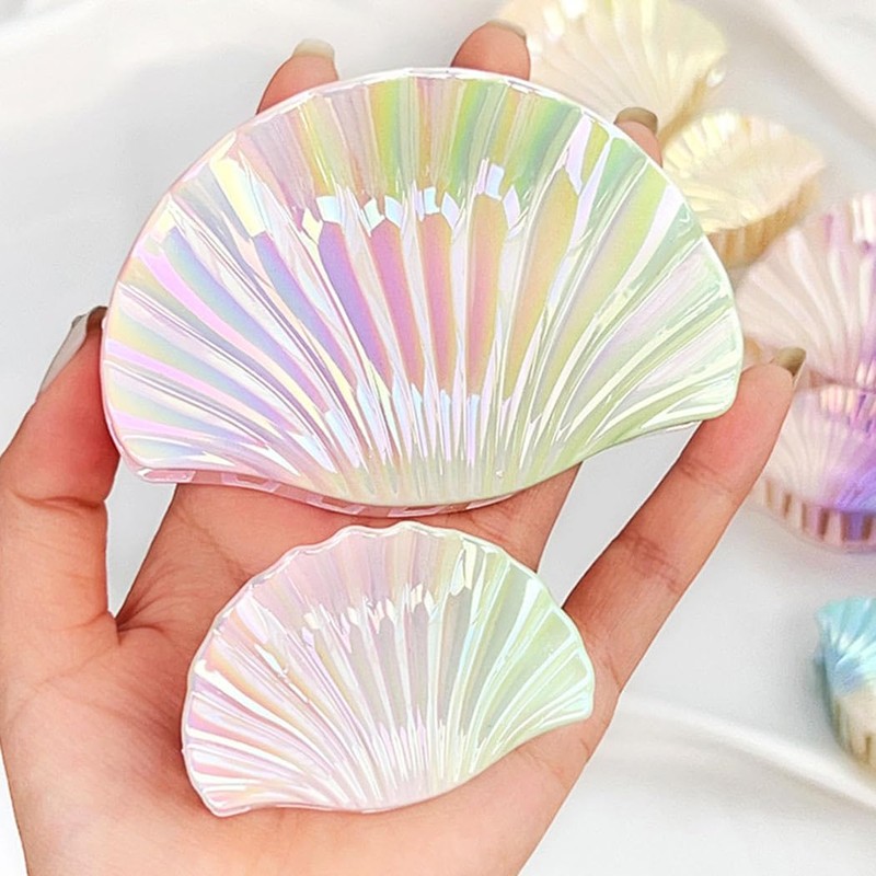 Banatra Shell Claw Clips Acrylic Hair Claw Clip Seashell Hair