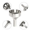 3 Pcs Small Funnel,18 mm Silver Aluminum Mini Funnel,Metal Hip