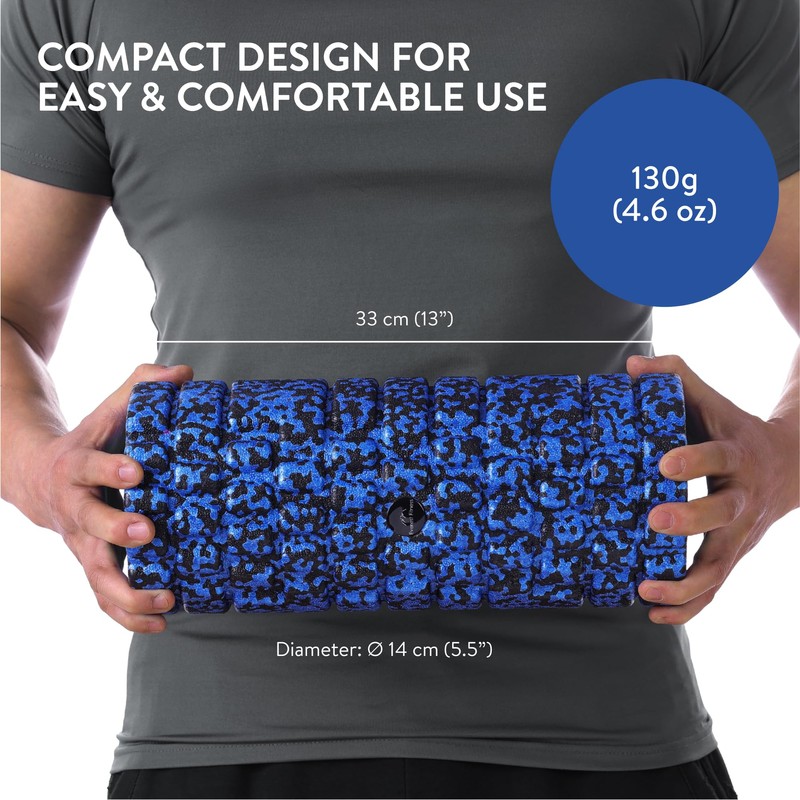 Everest Fitness Fascia Roller 3D Texture Black/Blue