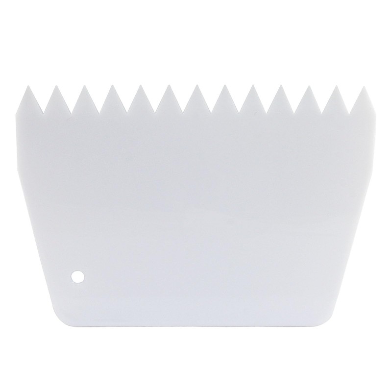 Bonsicoky 2 PCS Plastic Trowel Notched Glue Spreader - 0.4"