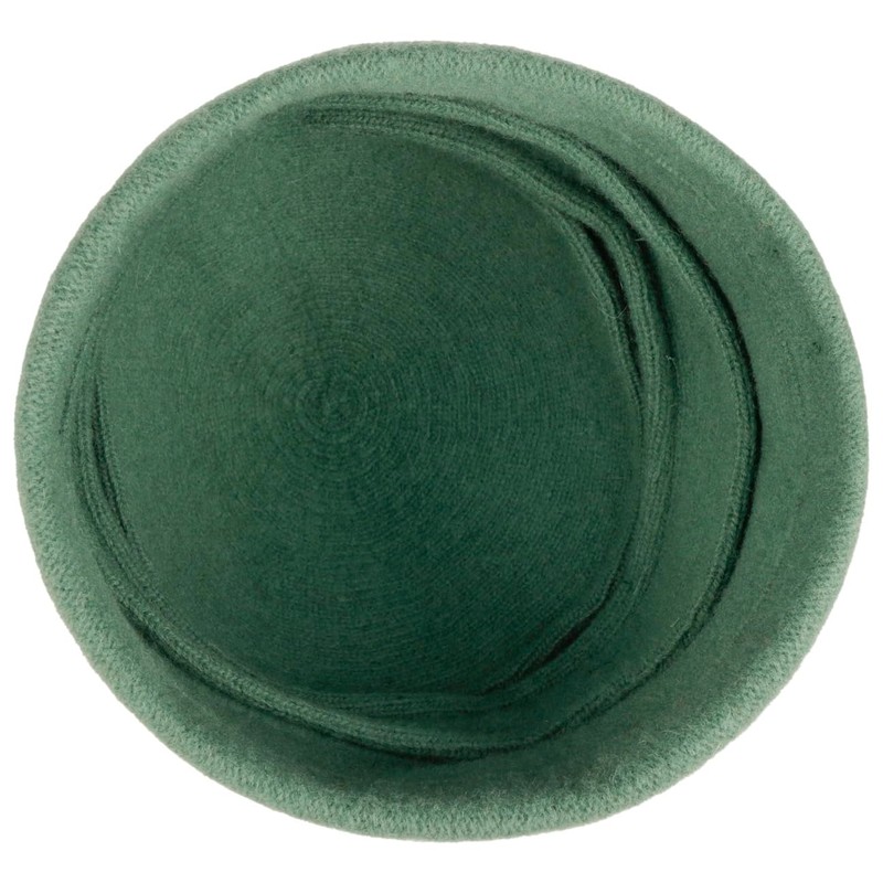 Seeberger Classic Plain Wool Hat for Women, Green