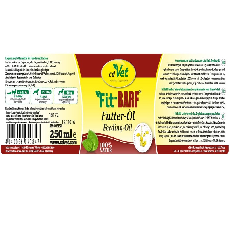 Fit-BARF Feeding-Oil 250 ml