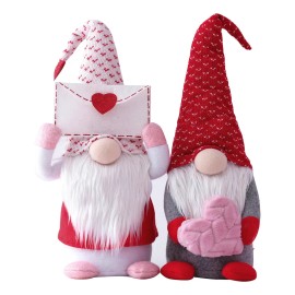 2pzs Gnomos Para Decoración Del Día De San Valentín Regalo Rojo
