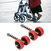 Fockety Adjustable Height Walker Wheels with Ski Glides for Most