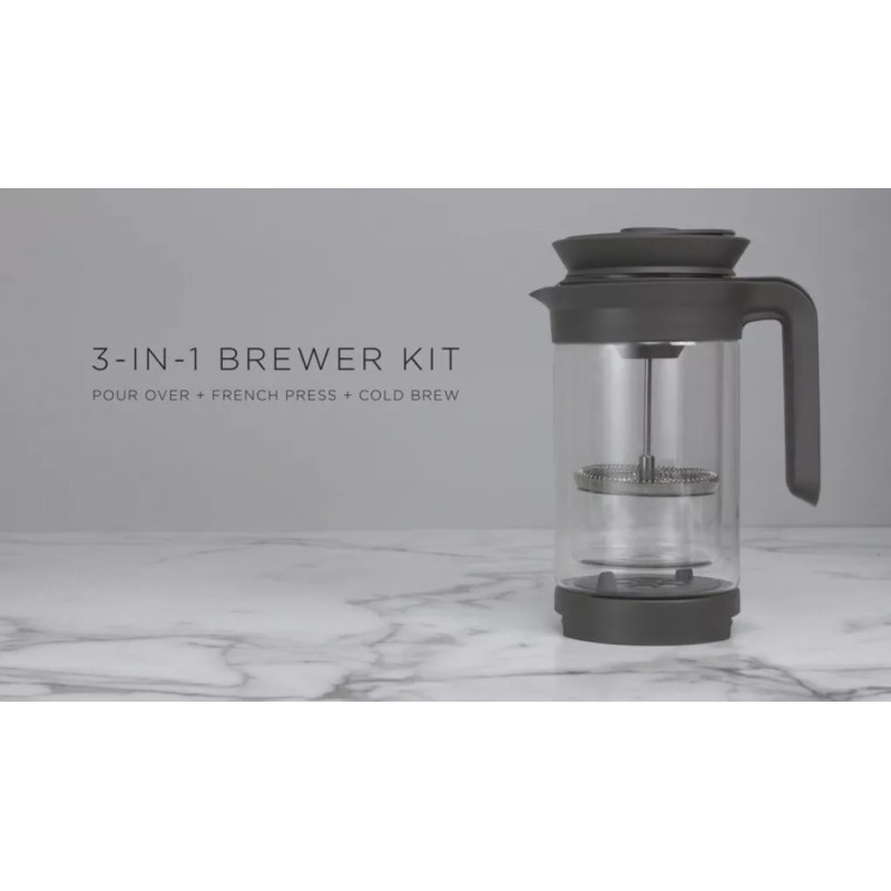 Chef'n Chef’n, 3-in-1 Cold Brew Glass Coffee Cold Brew, Pour