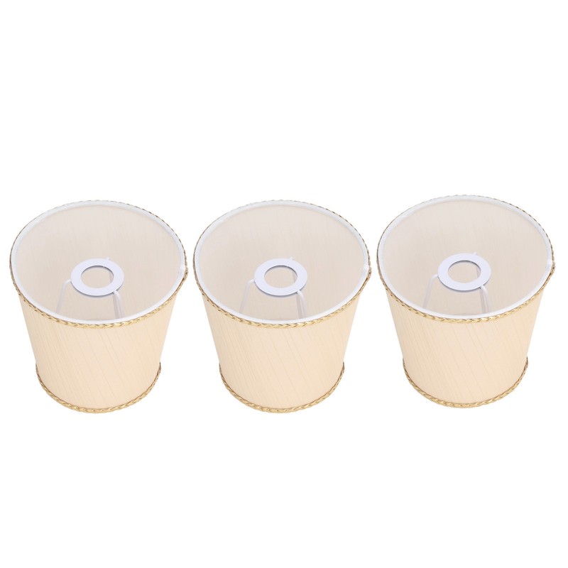 3Pcs Small Lamp Shades Soft Cloth Hand Crafted Safe Design