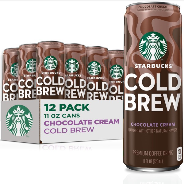 Starbucks Cold Brew Coffee, Chocolate Cream, 11 fl oz Cans