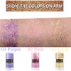 Yeweian Purple Face Body Glitter Stick, Eye Nails Hair Body