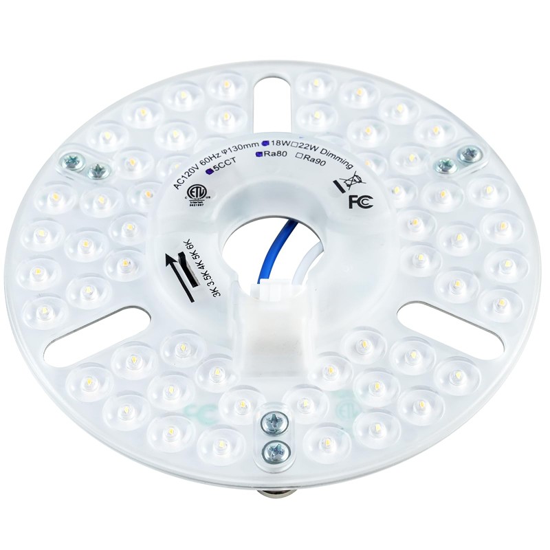 HAOLEDI LED Ceiling Fan Light Upgrade Kit 5.12" 18W 2200LM