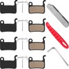 Gulfmew 4 Pairs of Bicycle Disc Brake Pads Compatible with
