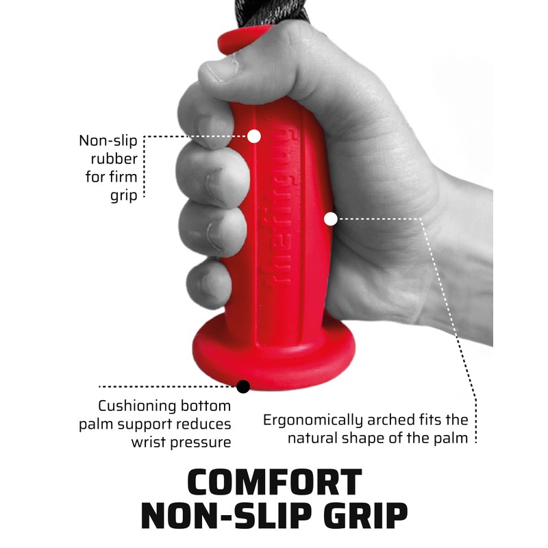 THEFITGUY 2 Ergonomic Single Grip Tricep Rope Cable Attachments, Comfort