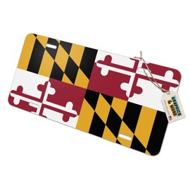 Graphics and More Maryland State Flag Novelty Metal Vanity License Tag Plate