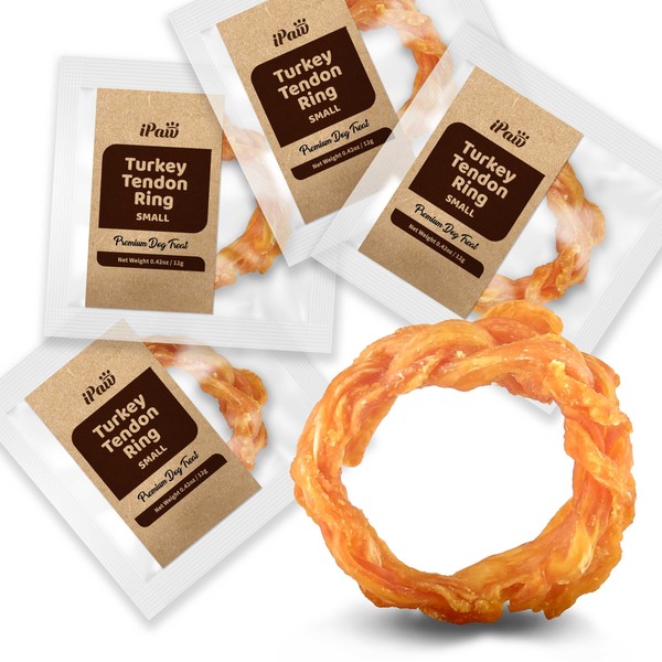 iPaw Turkey Tendon for Dogs, Ingredient Sourced from USA, Hypoallergenic,