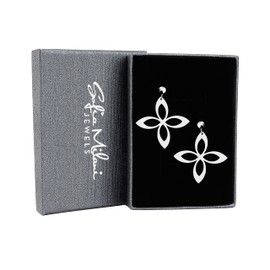 SOFIA MILANI - Women's Earrings 925 Silver - Flower Stud Earrings - 21125, Sterling silver, No Gemstone