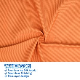 WK IEASON 1pc Multifunctional Silk Cooling Headband Neck Gaiter Scarf, Bandana Summer Face Scarf and 1pc Sport Headband for Men and Women, Ice Silk Feeling and Quick Dry