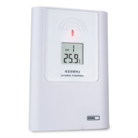 Additional Sensor for Wireless Weather Station 6001, Indoor and Outdoor Sensor, Digital Temperature and Humidity Display