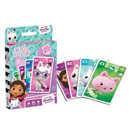 Shuffle Gabby and the Magic House, 4 Games in 1 - 7 Families, Couples, Action and Battles - Card Game for Children & Family - from 4 Years
