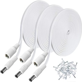 SIOCEN 3 Packs 20ft DC Power Extension Cable,5.5mm x 2.1mm 12v Extension Cord Security Camera Power Cable Male to Female for CCTV IP Indoor Camera Dvr Standalone LED Strip,Supply Adapter