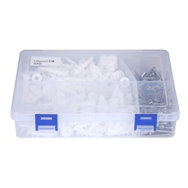 240pcs Expansion Anchors Nylon 304 Stainless Steel Screw Expansion Screw Set