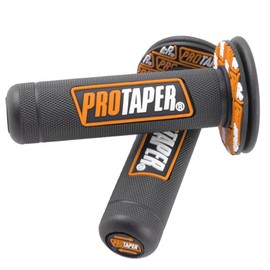 7/8" Motorcross Handle Grips Dirt Bike 22mm 24mm Truster Grips Motorcycle Ergonomic Bar End Non Slip Grip Gel Gep Scooter Cruiser Racing Mountain (Black Orange, Pro Taper)