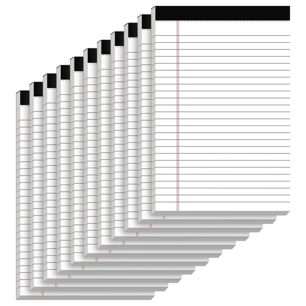 10 Pack of Legal Pad Writing Pads 5" x 8"