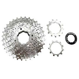 GUOFANG Bicycle flywheel, 7/8/9/10 speed mountain bike card flywheel, card sprocket gear (9S(11-32T))