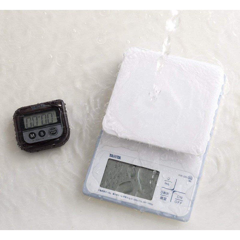 Tanita TD-376N BK Kitchen Study Study Timer, Waterproof, Magnet, 100