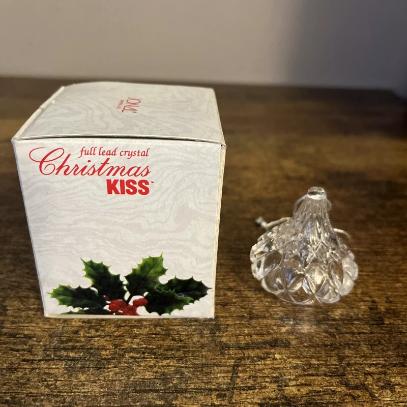Jonal Crystal Hershey Christmas Kiss 1 3/4" Ornament Full Lead