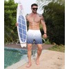 Curluriy Swimming Shorts for Men Beach Shorts Colour Gradient Board
