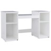 Nightcore Kids Vanity Table, White Dressing Table with 4 Storage