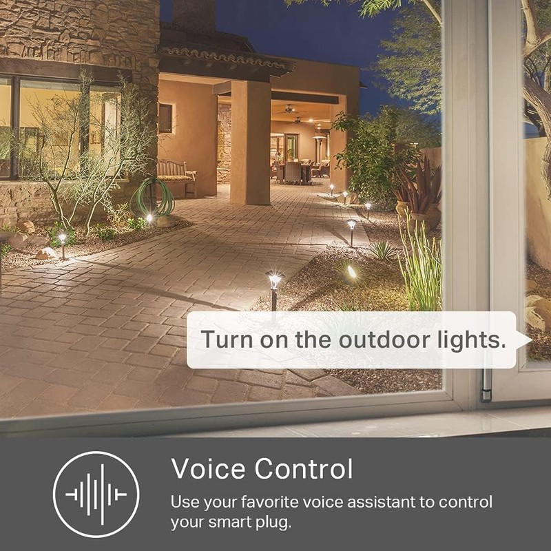 Kasa Smart Outdoor Smart Plug KP400, Smart Home Wi-Fi Outlet